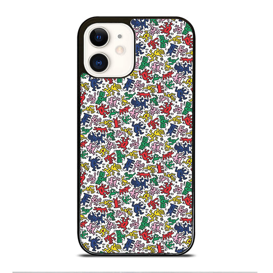 KEITH HARING ART PATTERN 2 iPhone 12 Case Cover
