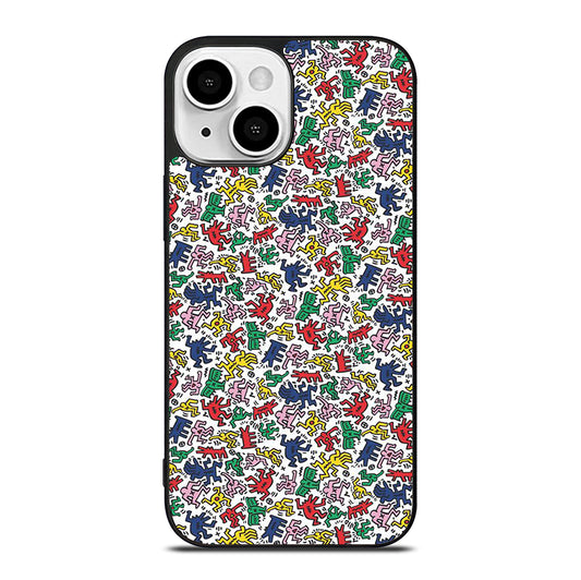 KEITH HARING ART PATTERN 2 iPhone 13 Mini Case Cover