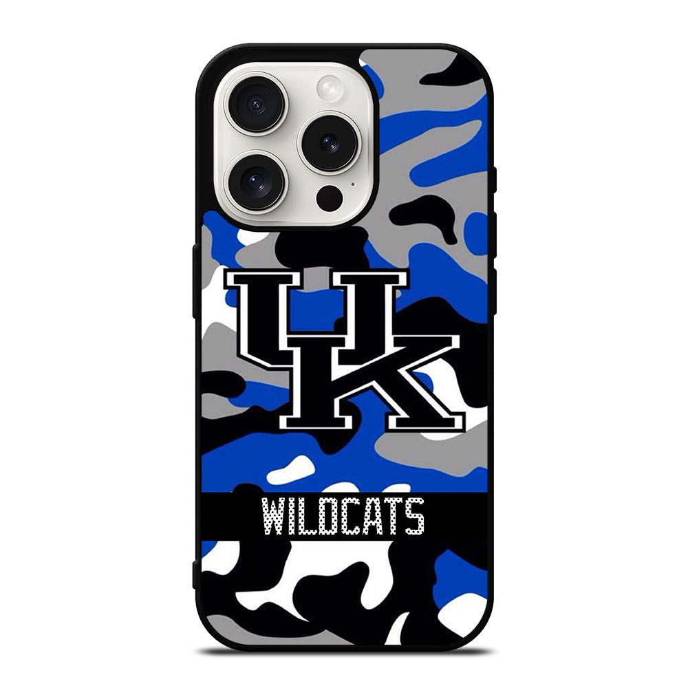 KENTUCKY WILDCATS CAMO iPhone 15 Pro Case Cover