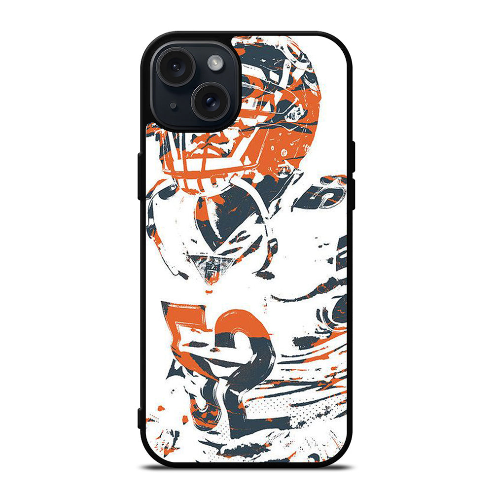 KHALIL MACK CHICAGO BEARS ART iPhone 15 Plus Case Cover