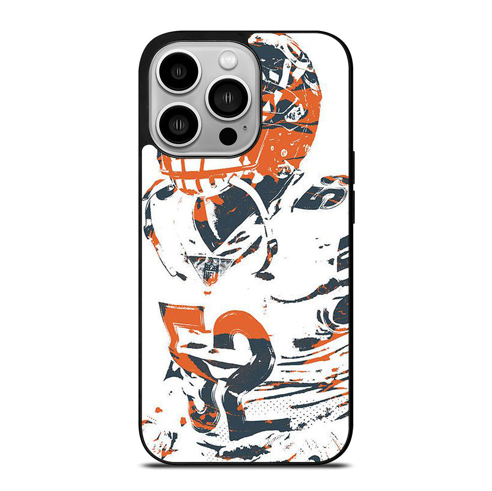 KHALIL MACK CHICAGO BEARS ART iPhone 14 Pro Case Cover