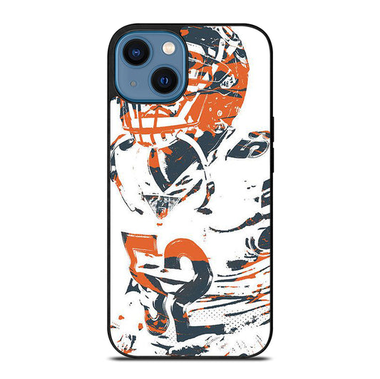 KHALIL MACK CHICAGO BEARS ART iPhone 14 Case Cover