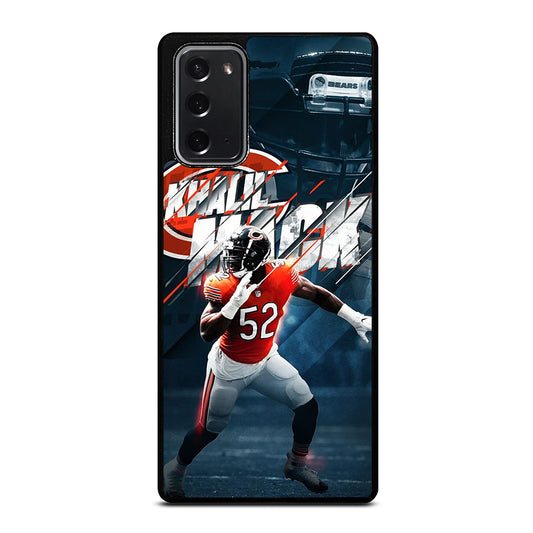KHALIL MACK CHICAGO BEARS NFL Samsung Galaxy Note 20 Case Cover
