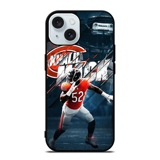 KHALIL MACK CHICAGO BEARS NFL iPhone 15 Case Cover