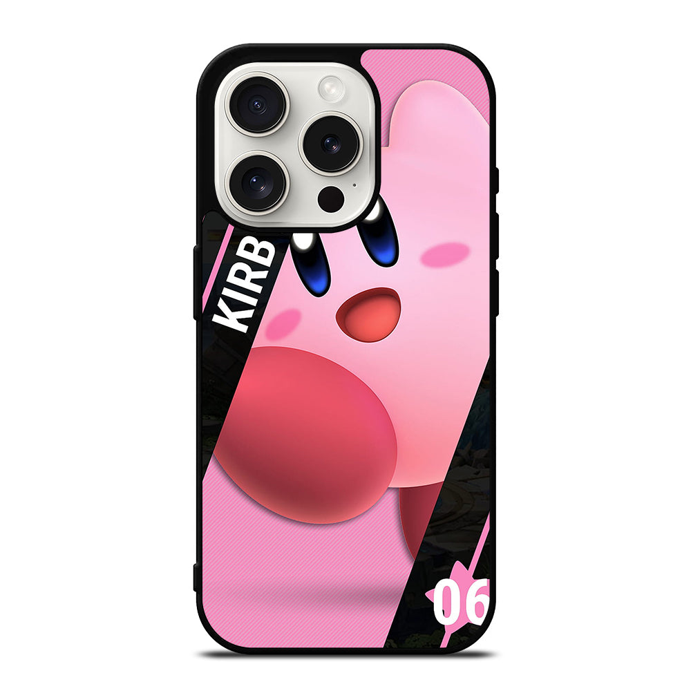 KIRBY SUPER SMASH BROS CUTE 2 iPhone 15 Pro Case Cover
