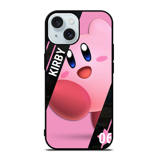 KIRBY SUPER SMASH BROS CUTE 2 iPhone 15 Case Cover