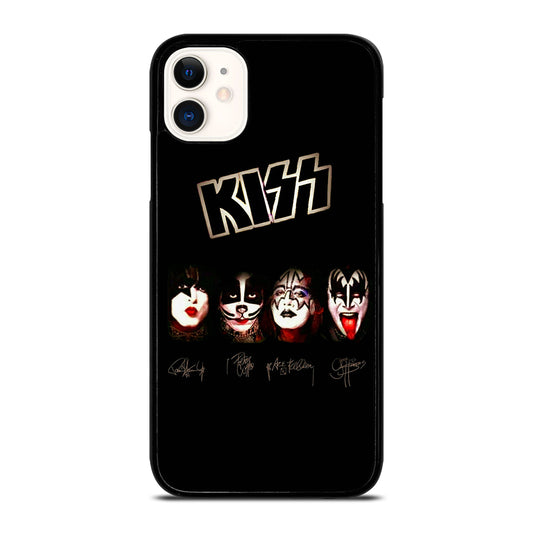 KISS BAND LOGO SIGNATURE iPhone 11 Case Cover