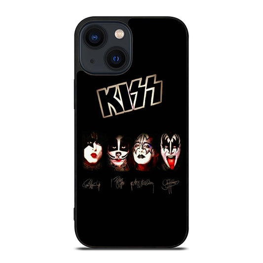 KISS BAND LOGO SIGNATURE iPhone 14 Plus Case Cover