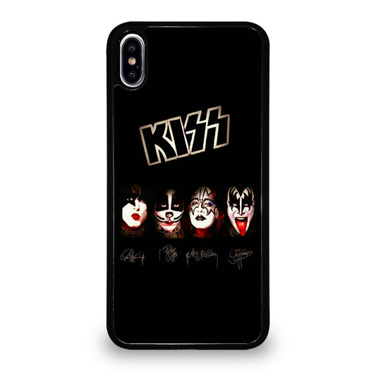 KISS BAND LOGO SIGNATURE iPhone XS Max Case Cover