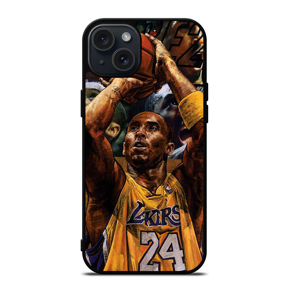 KOBE BRYANT ART NBA iPhone 15 Plus Case Cover