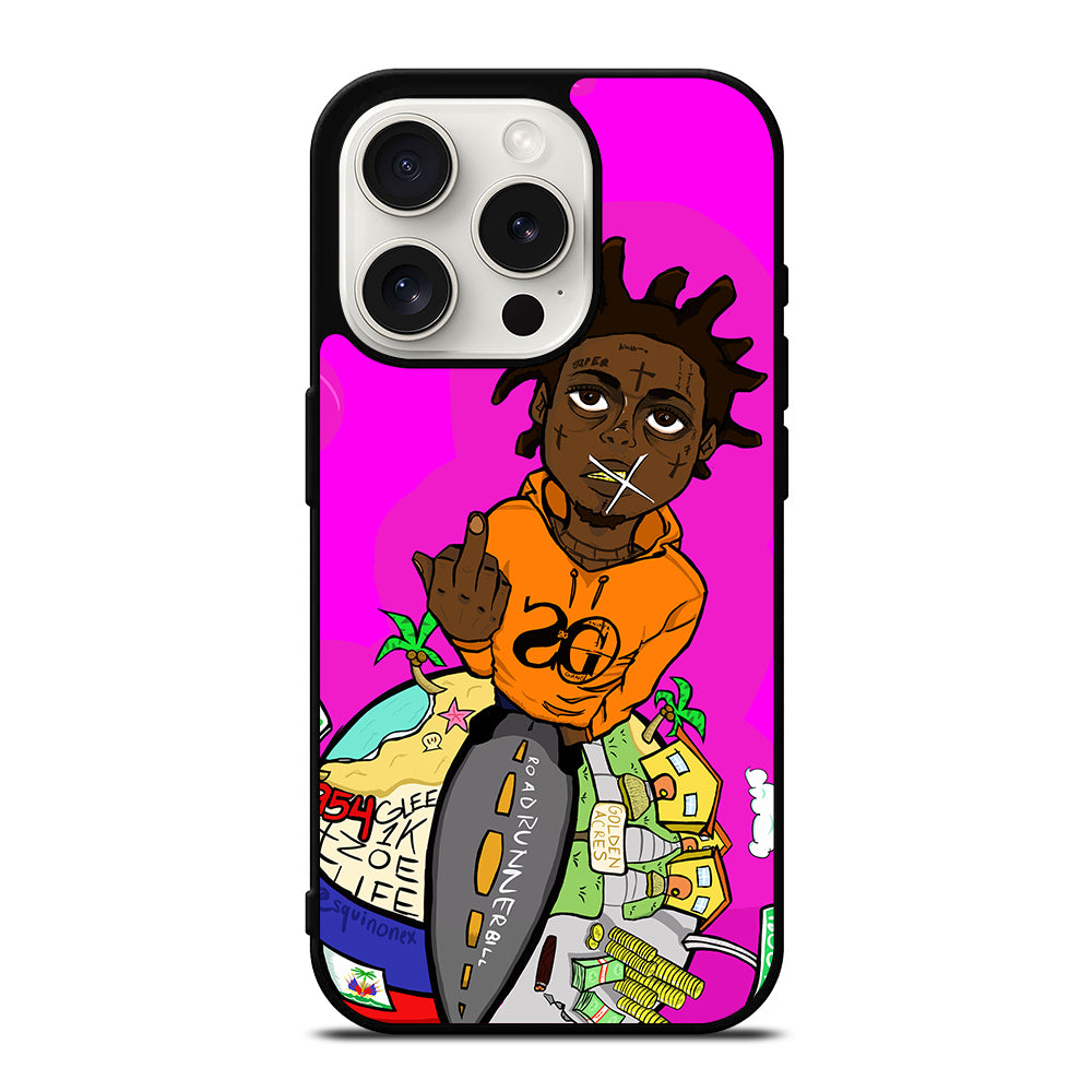 KODAK BLACK RAPPER CARTOON iPhone 15 Pro Case Cover