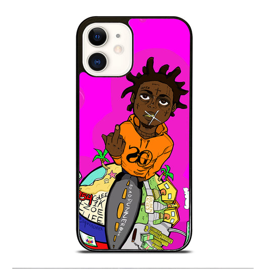 KODAK BLACK RAPPER CARTOON iPhone 12 Case Cover