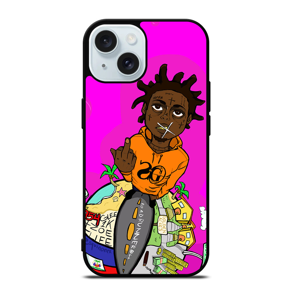 KODAK BLACK RAPPER CARTOON iPhone 15 Case Cover