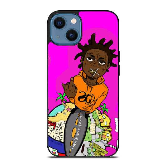 KODAK BLACK RAPPER CARTOON iPhone 14 Case Cover