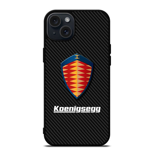 KOENIGSEGG CARBON iPhone 15 Plus Case Cover