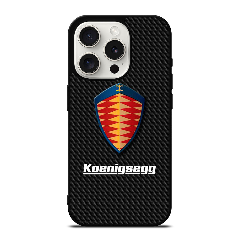 KOENIGSEGG CARBON iPhone 15 Pro Case Cover
