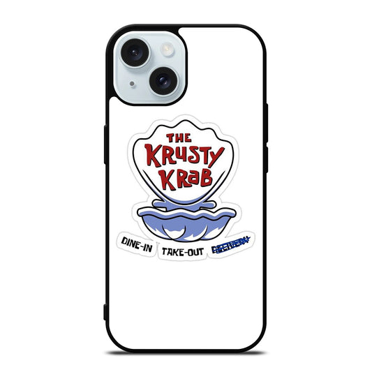KRUSTY CRAB SPONGEBOB LOGO iPhone 15 Case Cover