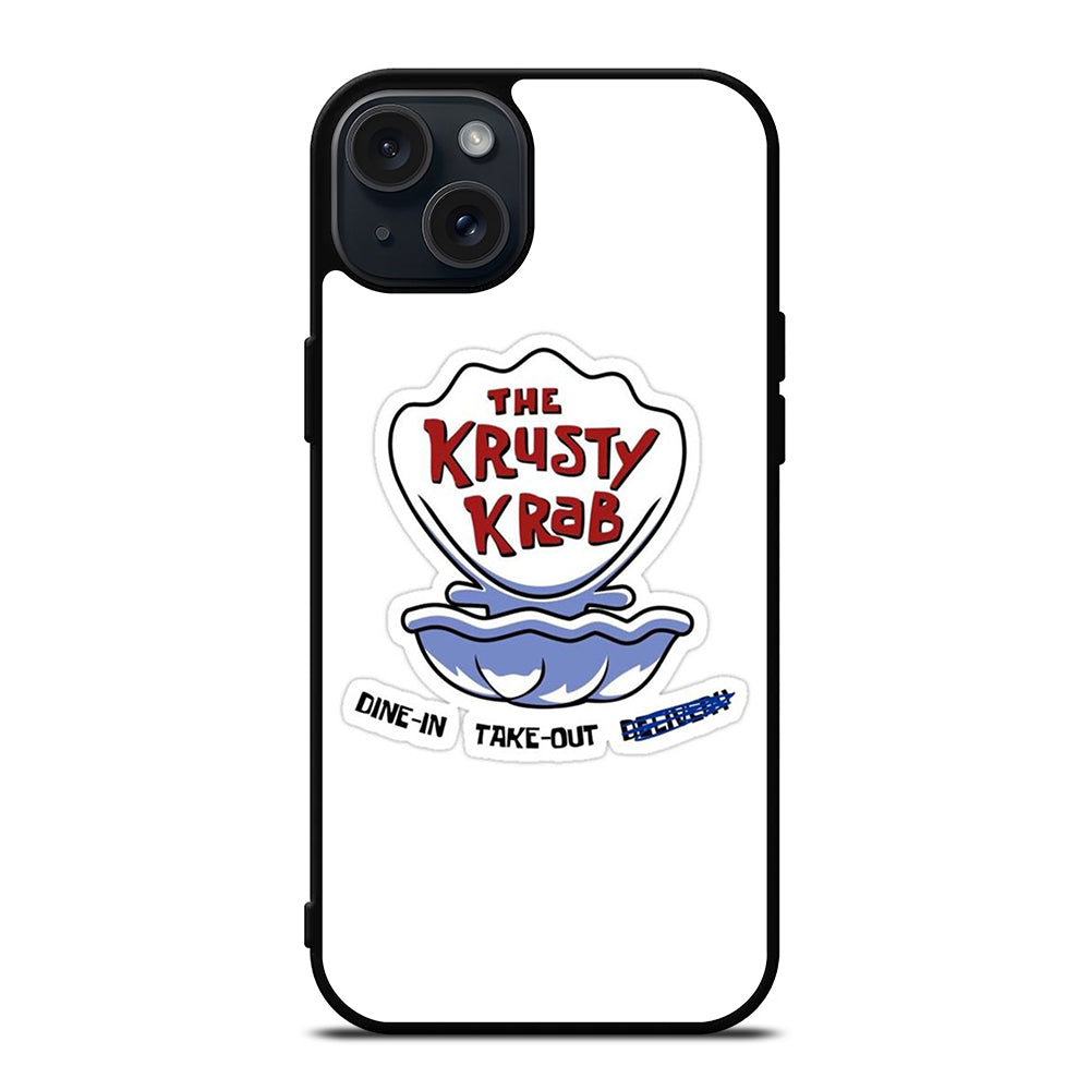 KRUSTY CRAB SPONGEBOB LOGO iPhone 15 Plus Case Cover