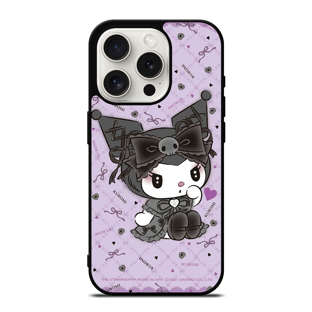 KUROMI CARTOON 2 iPhone 15 Pro Case Cover
