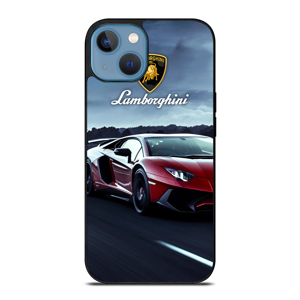 LAMBORGHINI RED CAR iPhone 13 Case Cover