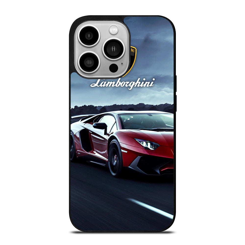 LAMBORGHINI RED CAR iPhone 14 Pro Case Cover