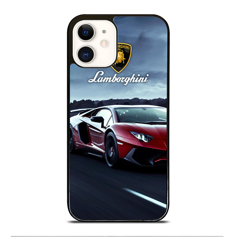 LAMBORGHINI RED CAR iPhone 12 Case Cover