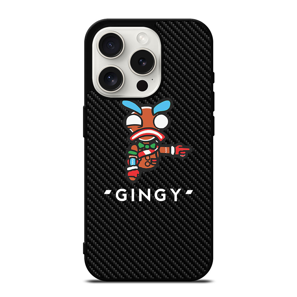 LAZARBEAM GINGY CARBON LOGO iPhone 15 Pro Case Cover