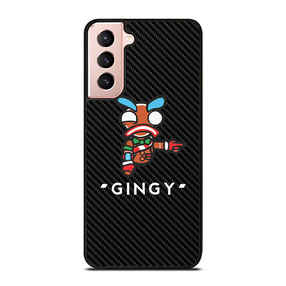 LAZARBEAM GINGY CARBON LOGO Samsung Galaxy S21 Case Cover