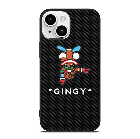 LAZARBEAM GINGY CARBON LOGO iPhone 13 Mini Case Cover