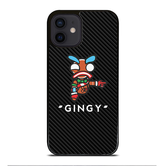 LAZARBEAM GINGY CARBON LOGO iPhone 12 Mini Case Cover