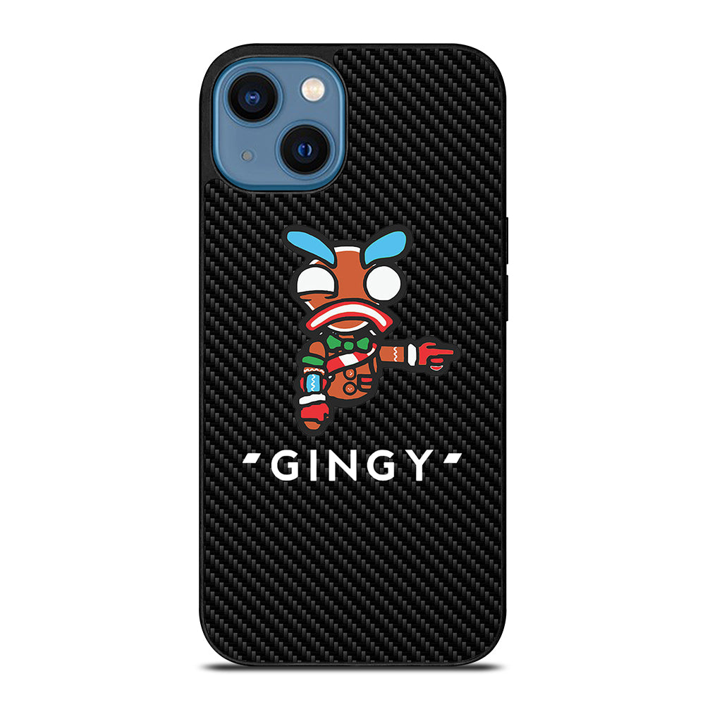 LAZARBEAM GINGY CARBON LOGO iPhone 14 Case Cover