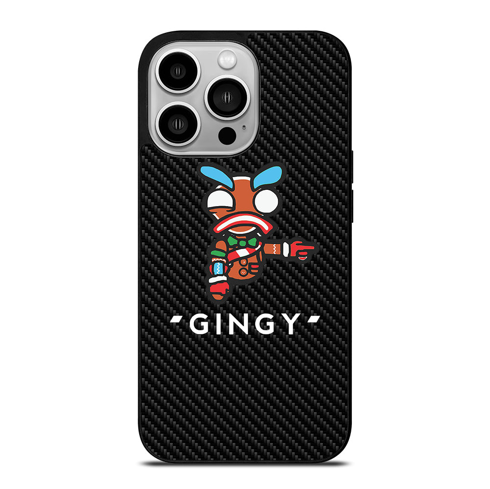 LAZARBEAM GINGY CARBON LOGO iPhone 14 Pro Case Cover