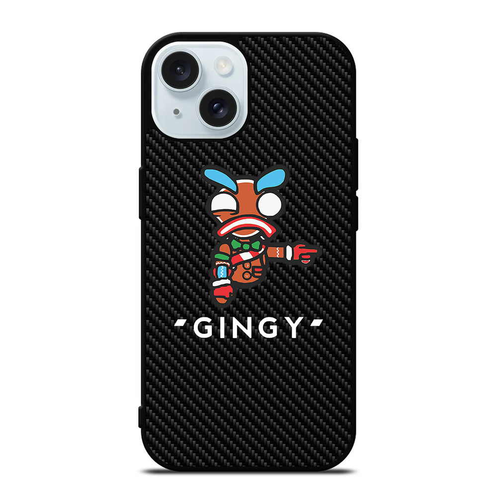 LAZARBEAM GINGY CARBON LOGO iPhone 15 Case Cover