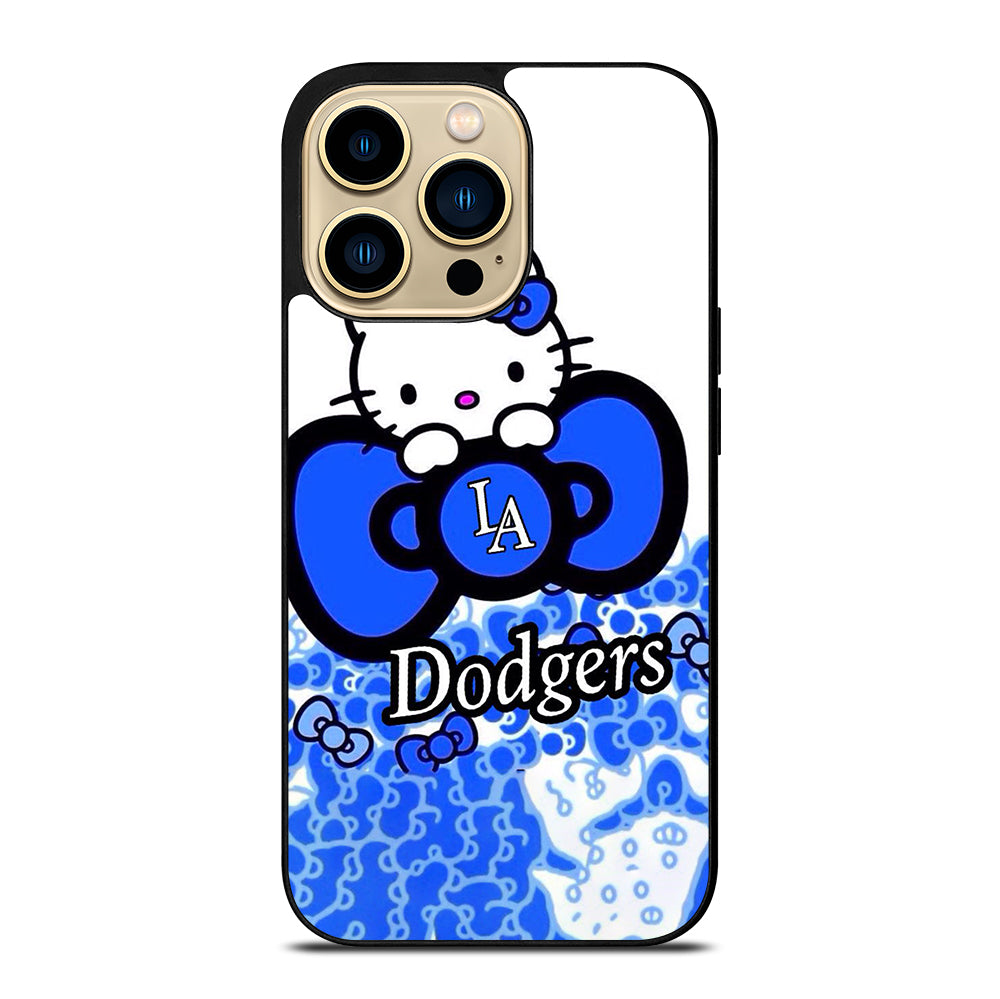 LA DODGERS MLB HELLO KITTY iPhone 14 Pro Max Case Cover