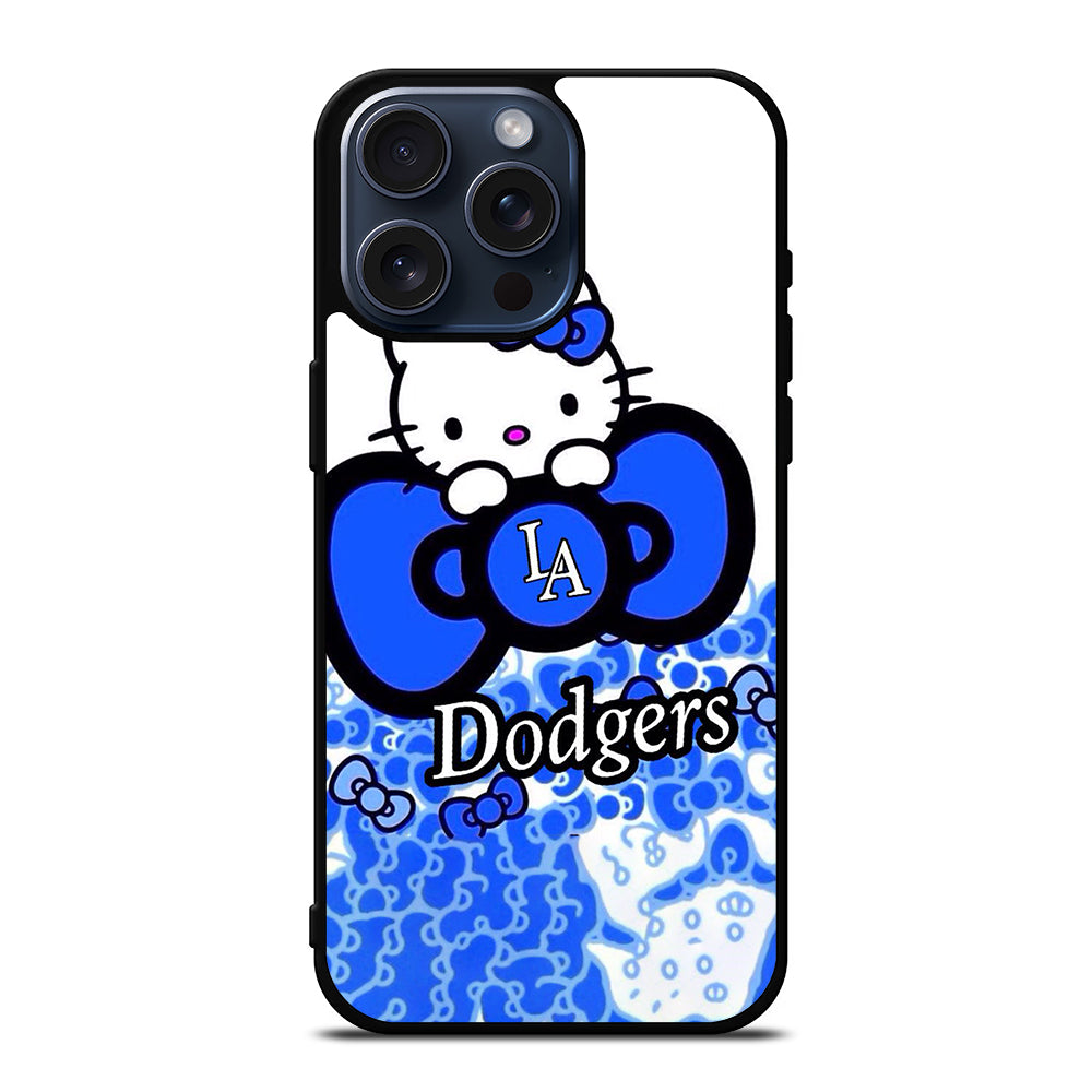 LA DODGERS MLB HELLO KITTY iPhone 15 Pro Max Case Cover