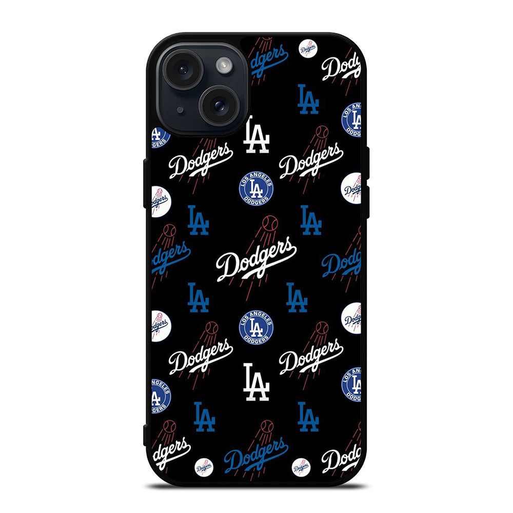 LA DODGERS PATTERN ICON iPhone 15 Plus Case Cover