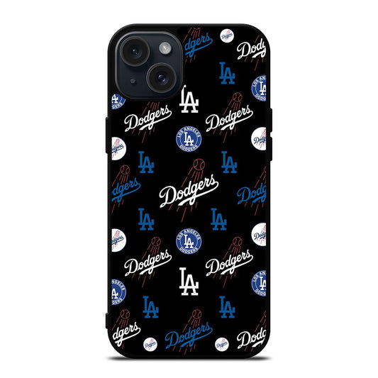 LA DODGERS PATTERN ICON iPhone 15 Plus Case Cover
