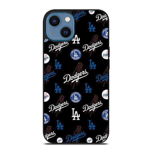 LA DODGERS PATTERN ICON iPhone 14 Case Cover