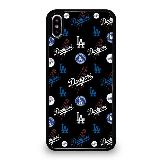 LA DODGERS PATTERN ICON iPhone XS Max Case Cover