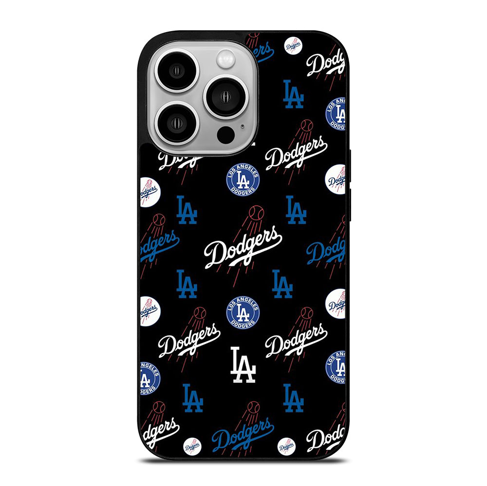 LA DODGERS PATTERN ICON iPhone 14 Pro Case Cover
