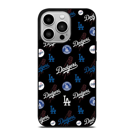 LA DODGERS PATTERN ICON iPhone 14 Pro Case Cover