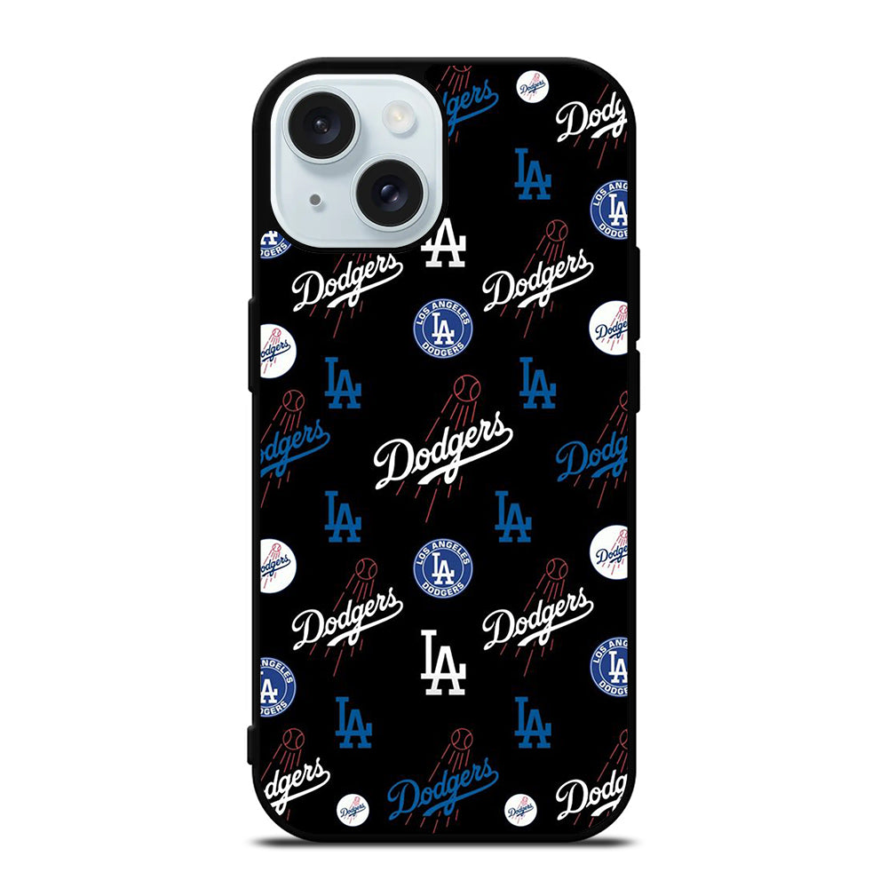 LA DODGERS PATTERN ICON iPhone 15 Case Cover