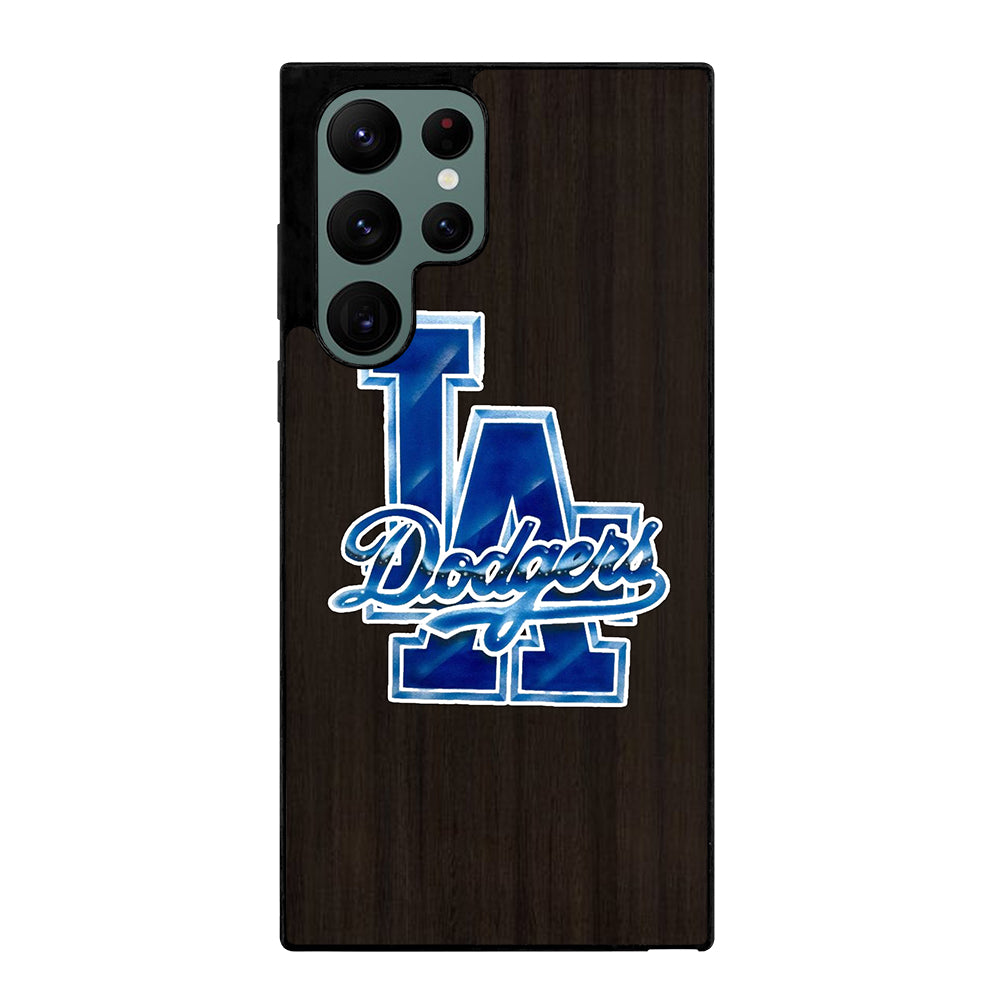 LA DODGERS WOODEN LOGO Samsung Galaxy S22 Ultra Case Cover