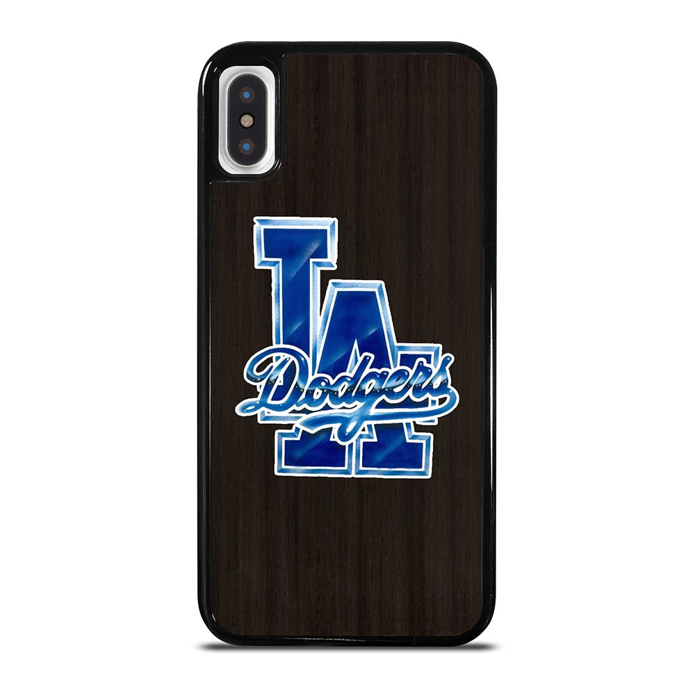 LA DODGERS WOODEN LOGO iPhone X / XS Case Cover