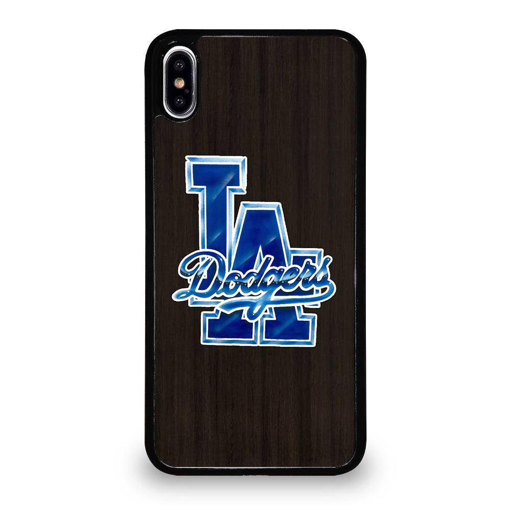 LA DODGERS WOODEN LOGO iPhone XS Max Case Cover