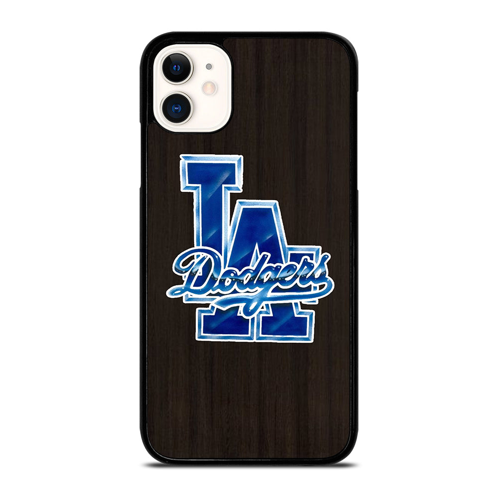 LA DODGERS WOODEN LOGO iPhone 11 Case Cover