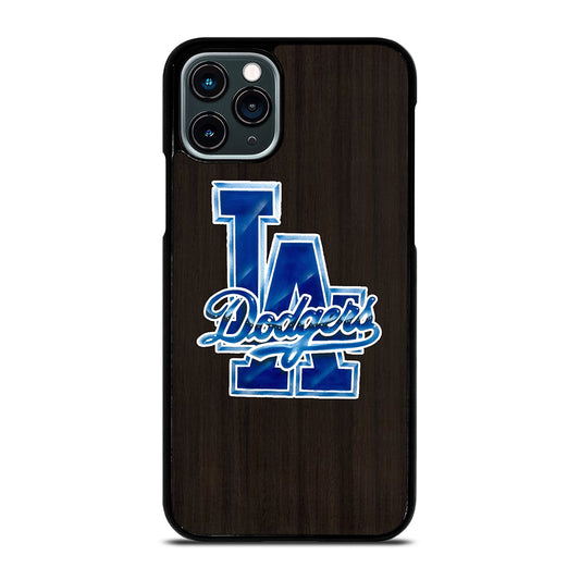 LA DODGERS WOODEN LOGO iPhone 11 Pro Case Cover
