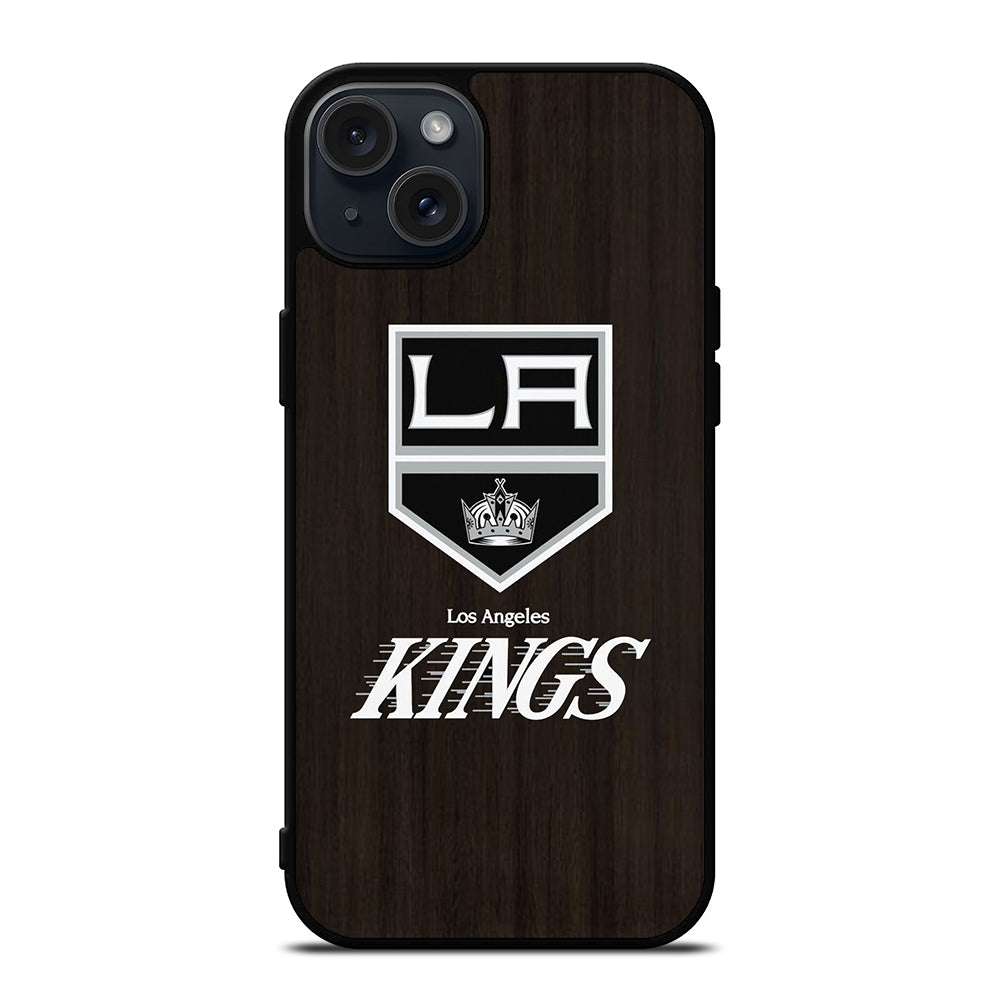 LA KINGS WOODEN iPhone 15 Plus Case Cover