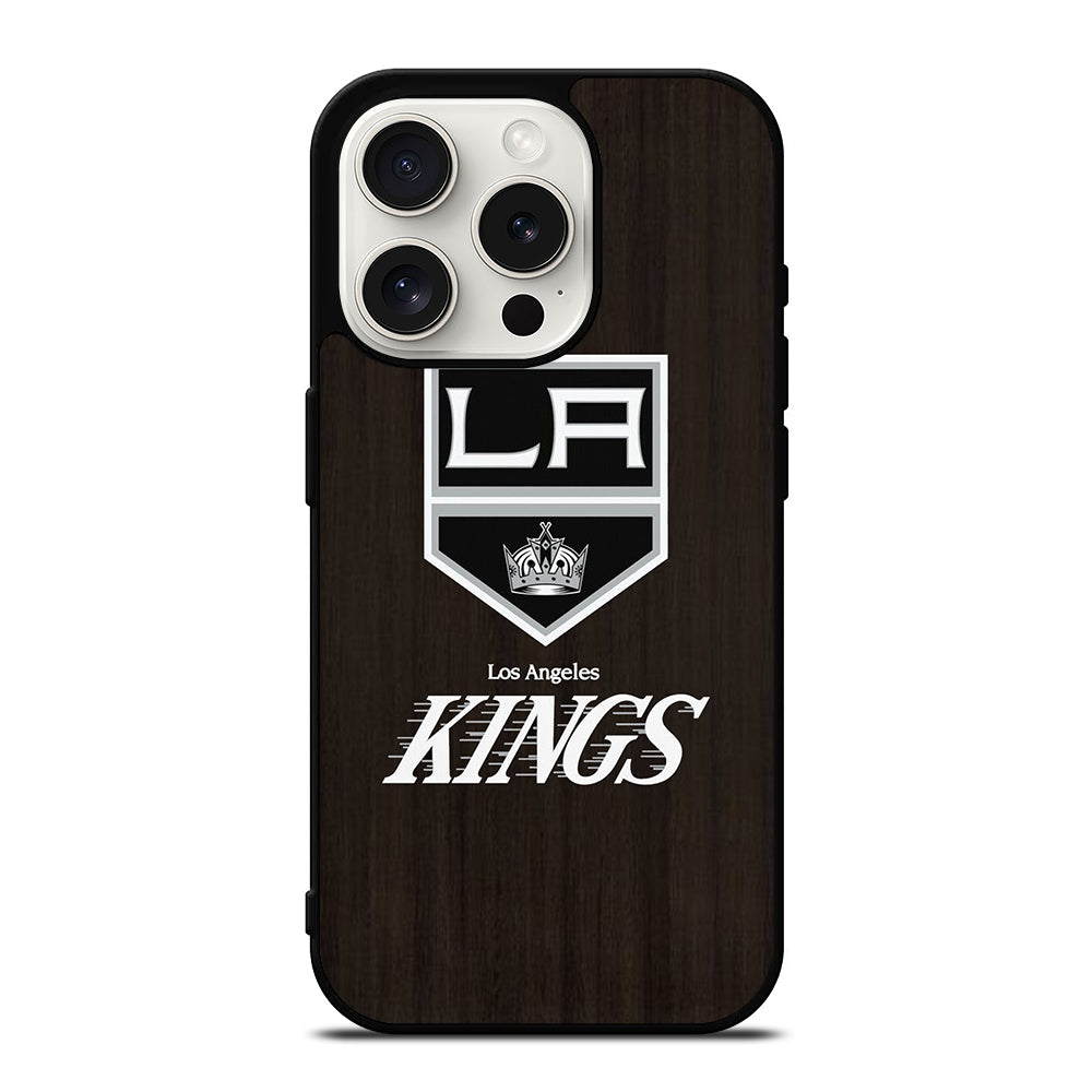 LA KINGS WOODEN iPhone 15 Pro Case Cover