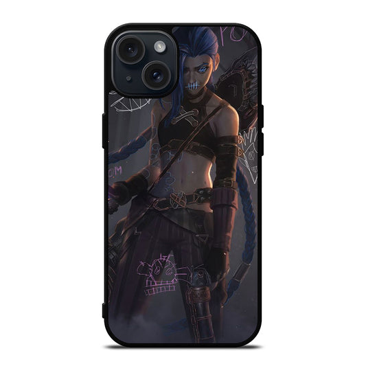 LEAGUE OF LEGENDS JINX ART iPhone 15 Plus Case Cover